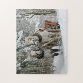 Quebra-cabeça Feriado de Natal para Cavalos de Tripulação de inv