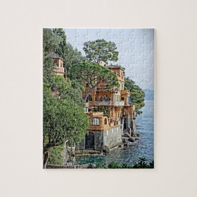 Quebra-cabeça Feriado na Itália - Portofino - 8x10 - 110 pcs (Vertical)
