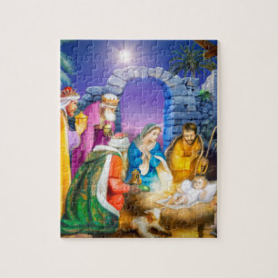 Quebra-cabeça Feriado religioso do Natal da natividade