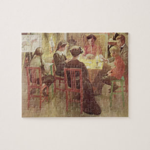 Quebra-cabeça Feriados do Natal, bar. em "Lasst Licht Hinin" ("