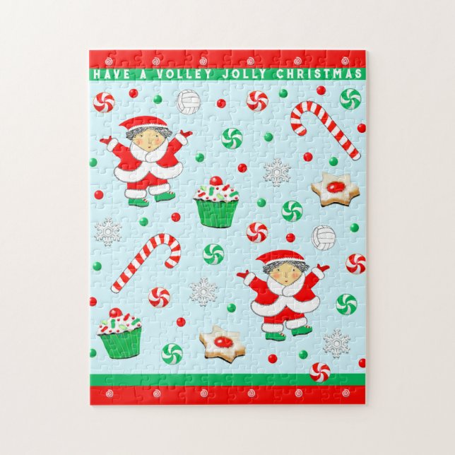 Quebra-cabeça Férias de Natal de Volei (Vertical)