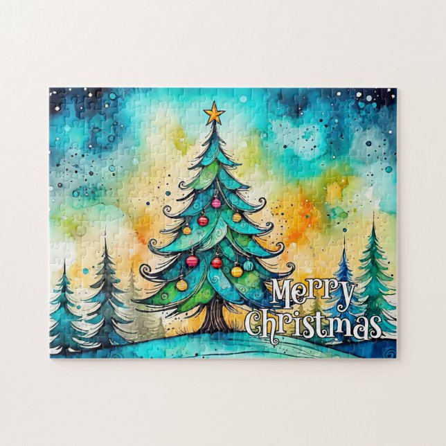 Quebra-cabeça Férias Felizes | Feliz Natal, Todos (Horizontal)