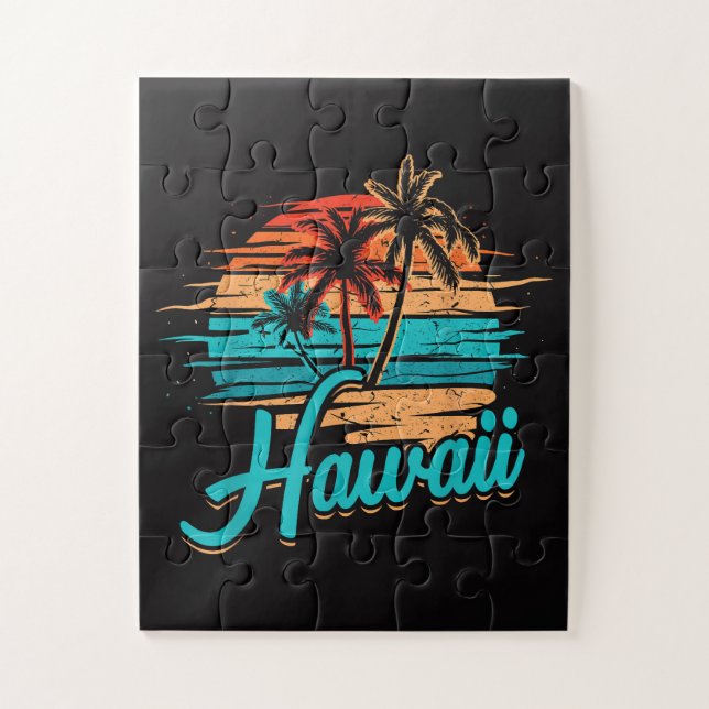 Quebra-cabeça Férias Tropicais nas Ilhas Havaianas (Vertical)