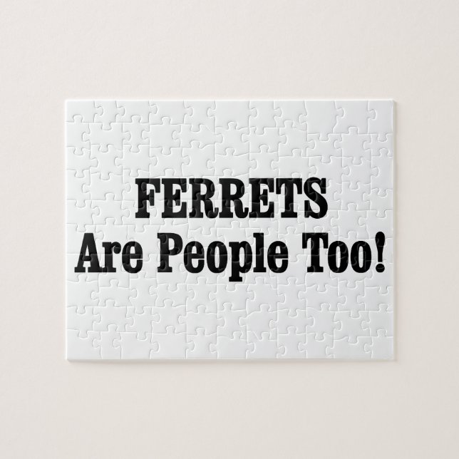 Quebra-cabeça FERRETS Também São Pessoas! (Horizontal)