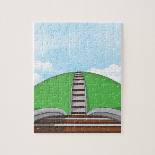 Quebra-cabeça Ferrovia (Vertical)