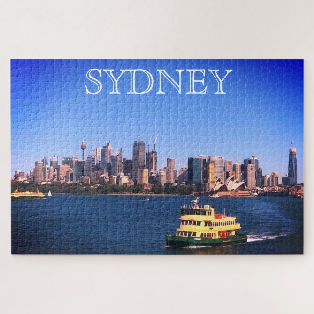 Quebra-cabeça ferry-boat sydney skyline (Horizontal)
