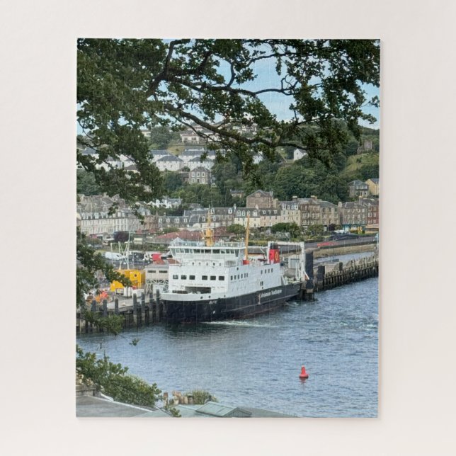 Quebra-cabeça Ferry Calmac em Rothesay, Ilha de Bute, Escócia (Vertical)