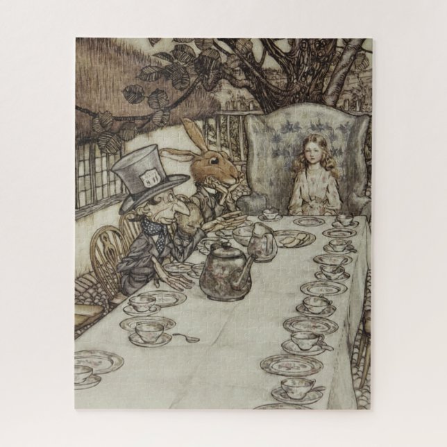 Quebra-cabeça Festa de Ódio do Coelho de Alice Birthday (Vertical)