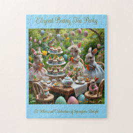 Quebra-cabeça Festa de Páscoa Bunny Tea, Animais Elegantes de Pr