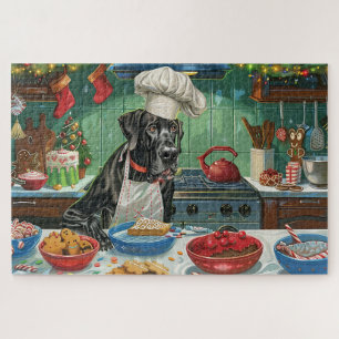 Quebra-cabeça Festas de Natal com Great Dane: Panificação Natali