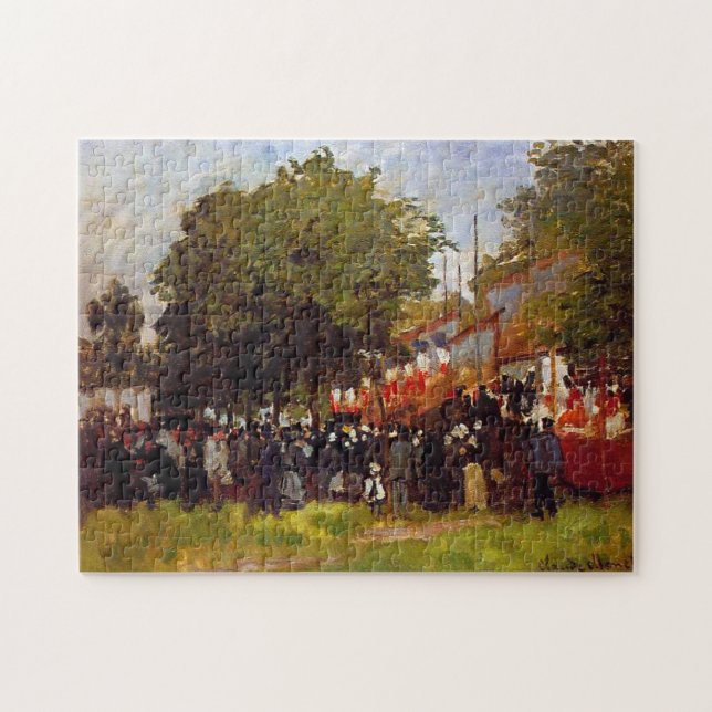 Quebra-cabeça Festival no Argenteuil 1872 Monet Fine Art (Horizontal)