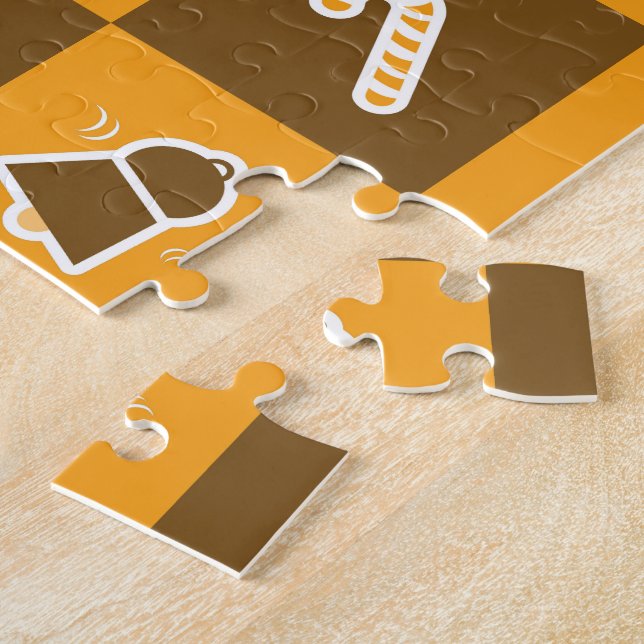 Quebra-cabeça Festive Holiday Grid Pattern (Lateral)