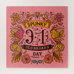 Quebra-cabeça Fev 1rua - Dia das Broads Velhas Spunky