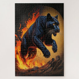 Quebra-cabeça Fierce Black Panther Puzzle