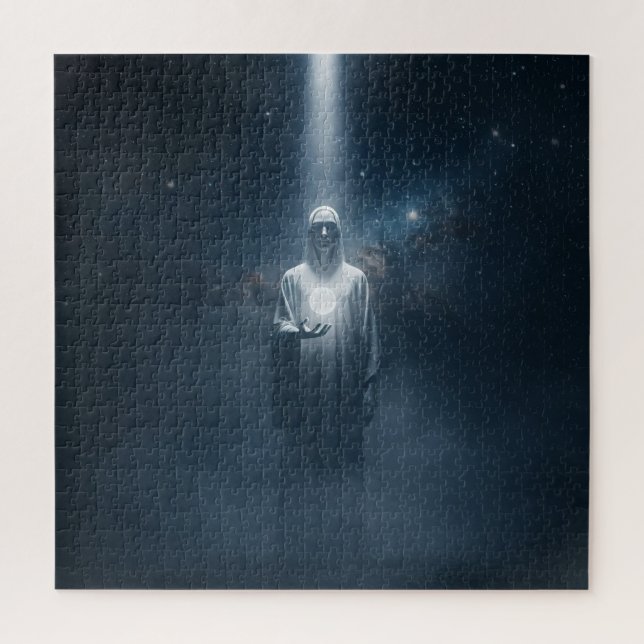 Quebra-cabeça Figura Branca de Eerie com Roupa Destaque no Unive (Vertical)