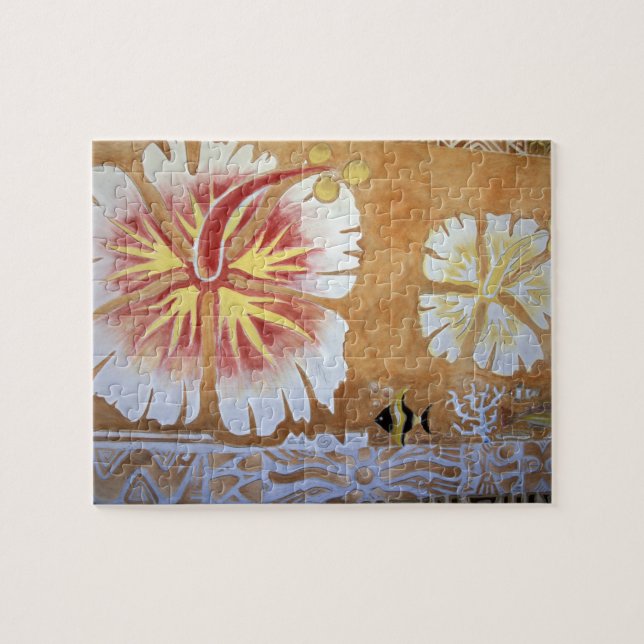 Quebra-cabeça Fiji, arte mural. (Horizontal)