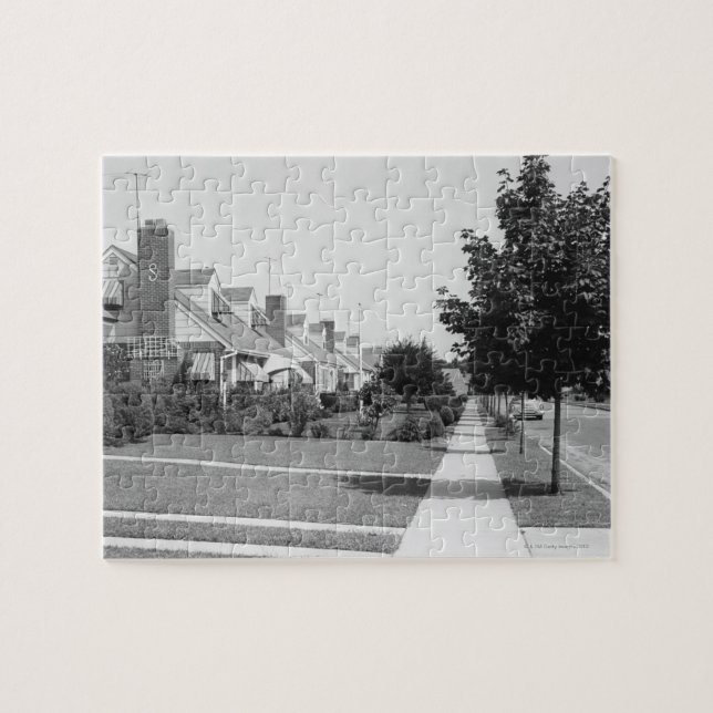 Quebra-cabeça Fileira das casas (Horizontal)