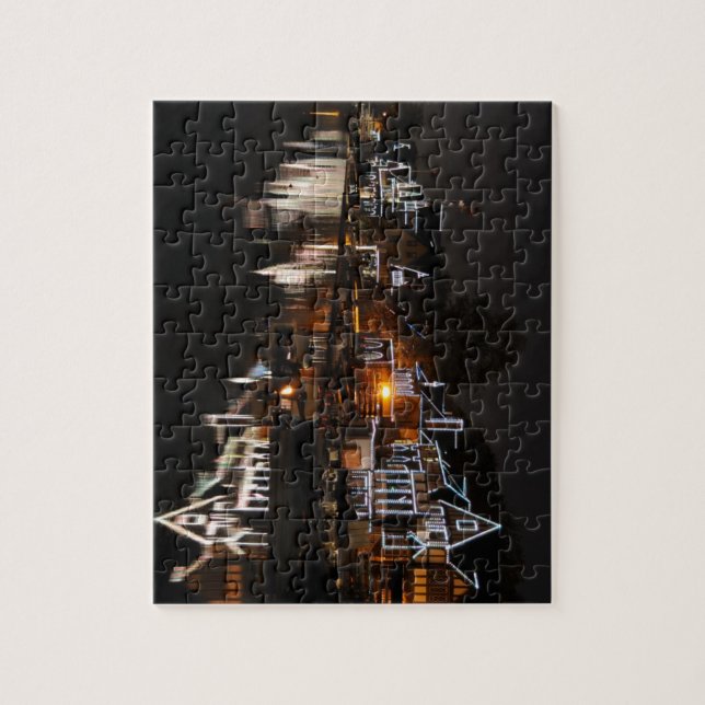 Quebra-cabeça Fileira do Boathouse de Philadelphfia no por do (Vertical)