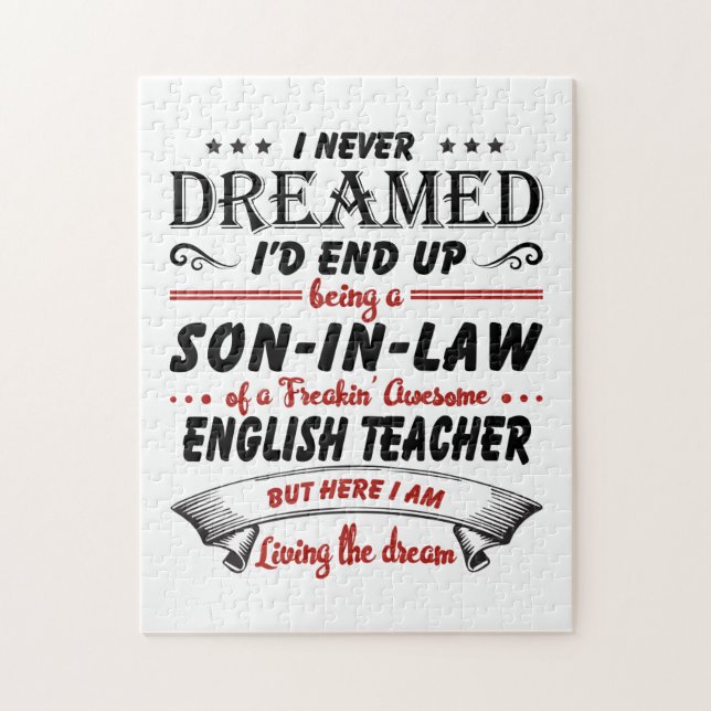Quebra-cabeça Filho Em Lei De Um Fantástico Professor De Inglês (Vertical)