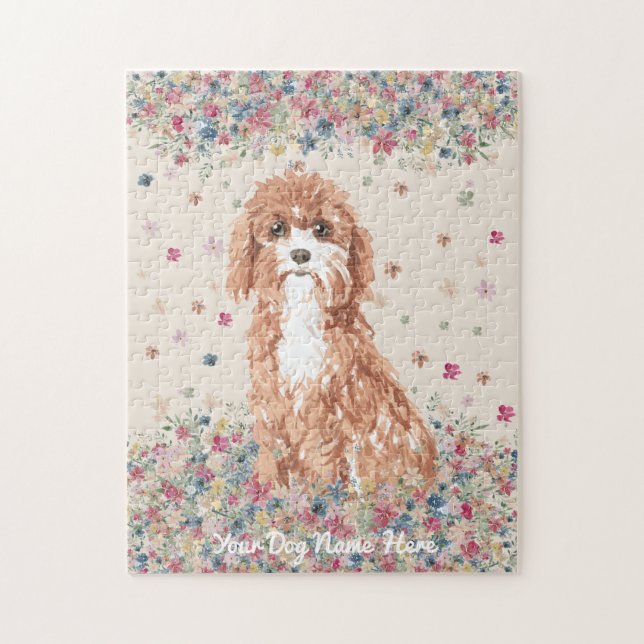 Quebra-cabeça Filhote de Cavoodle Brinquedo (Vertical)