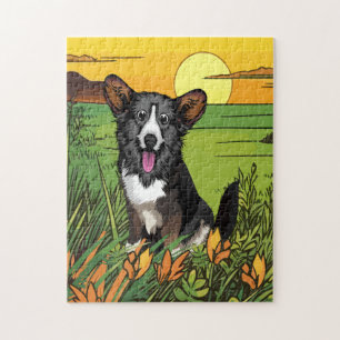 Quebra-cabeça Filhote de Corgi Galês