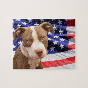 Quebra-cabeça Filhote de Pitbull americano