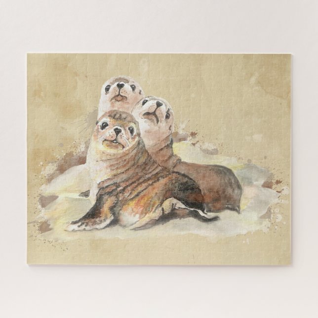 Quebra-cabeça Filiais Cujas Filiais Selam Animais Animais Marinh (Horizontal)