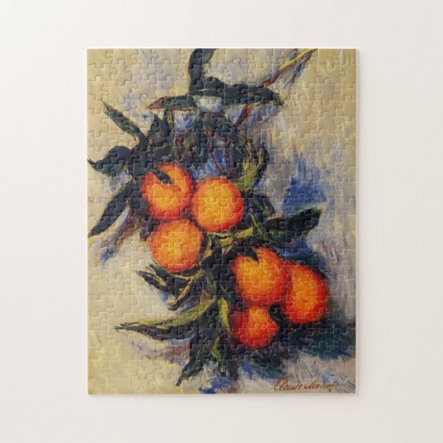 Quebra-cabeça Filial Laranja com Fruta Monet Fine Art (Vertical)