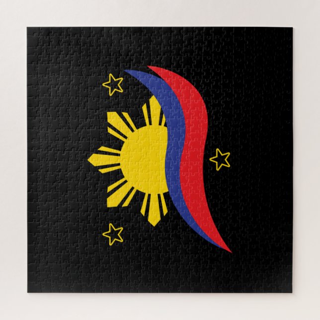 Quebra-cabeça Filipinas: Filipino Pinoy Flag (Vertical)