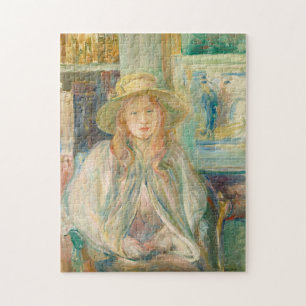 Quebra-cabeça Fillette au Chapeau de Paille Berthe Morisot