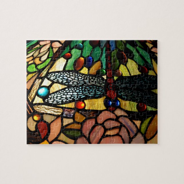 Quebra-cabeça Fim de Tiffany acima da máscara de lâmpada do (Horizontal)