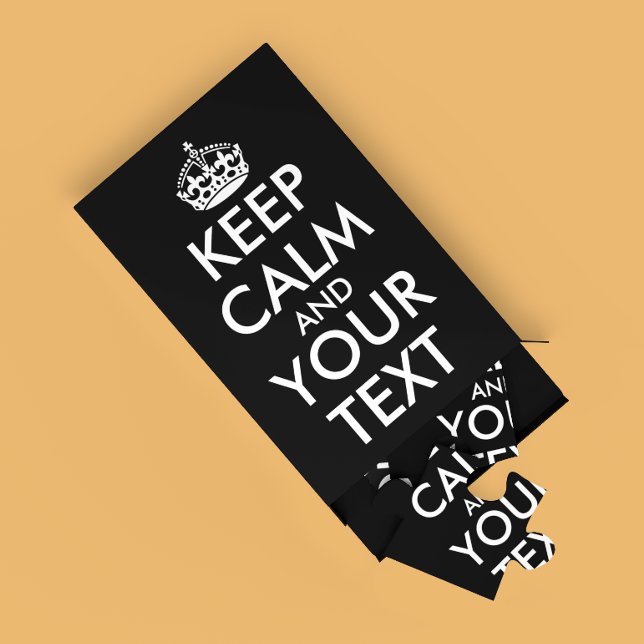 Quebra-cabeça Fique calma e continue - Crie o seu (Criador carregado)