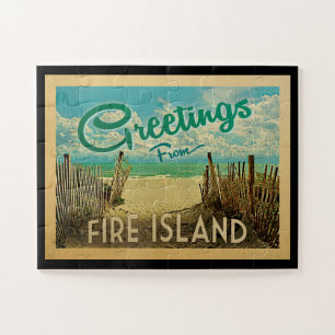 Quebra-cabeça Fire Island Viagens vintage