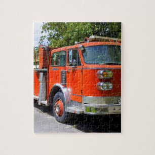 Quebra-cabeça Firetruck velho