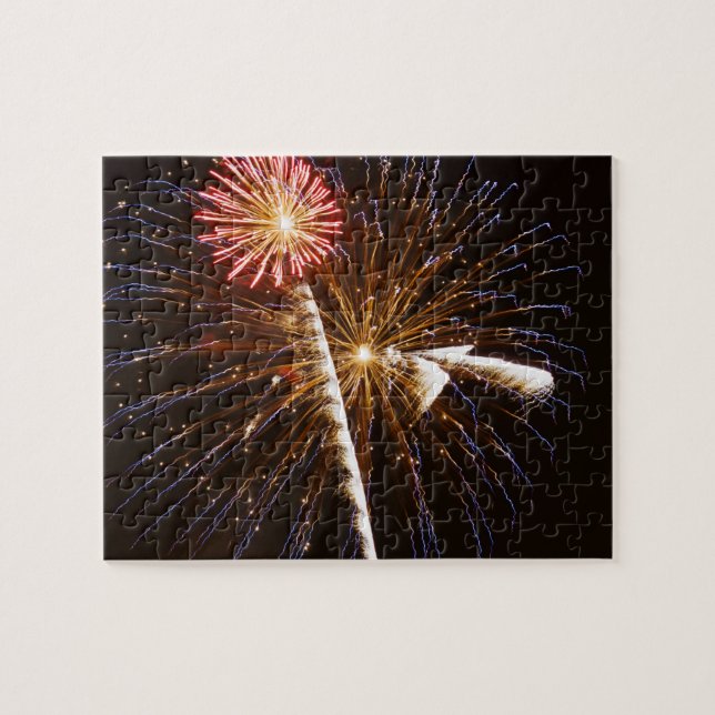 Quebra-cabeça Fireworks display on Savannah River (Horizontal)