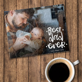 Quebra-cabeça First Father’s Day Custom Photo Gift Best Dad Ever