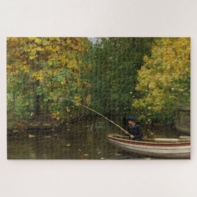 Quebra-cabeça Fisheries Boy (por Hans Andersen Brendekilde) (Horizontal)