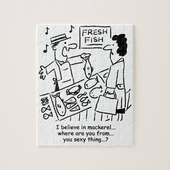 Quebra-cabeça Fishmonger Canta Sobre Cartoon De Sarda (Vertical)