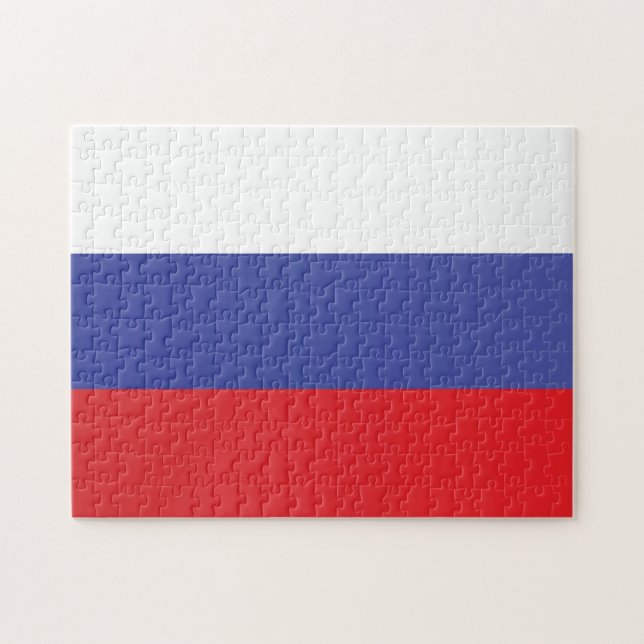Quebra-cabeça Flag of Russia (Horizontal)