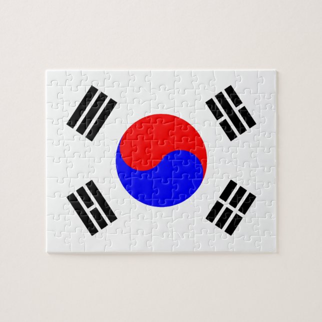 Quebra-cabeça Flag of South Korea (Horizontal)