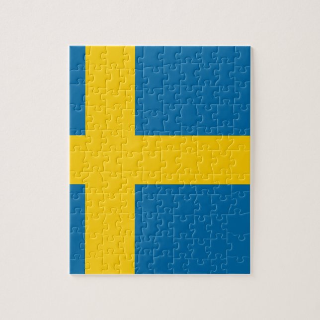 Quebra-cabeça Flag of Sweden (Vertical)