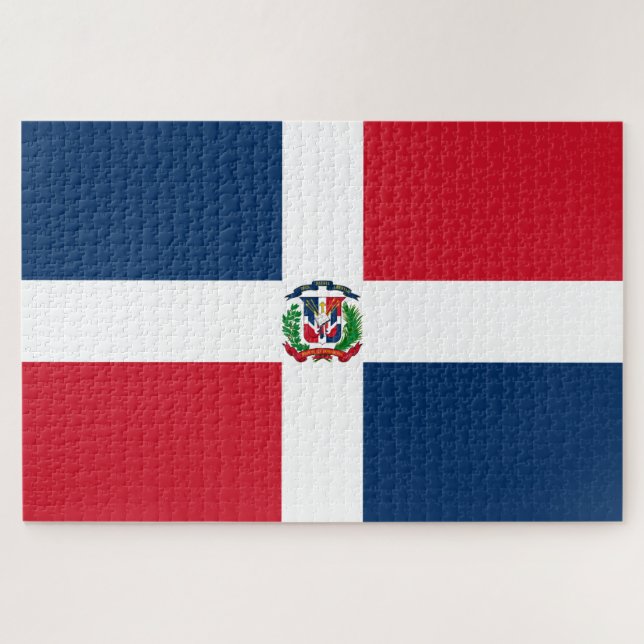 Quebra-cabeça Flag of the Dominican Republic (Horizontal)