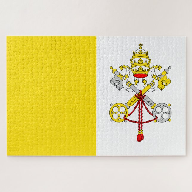 Quebra-cabeça Flag of the Vatican City State (Horizontal)