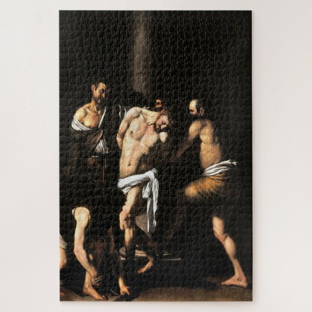 Quebra-cabeça Flagelação de Cristos (1607) por Caravaggio (Vertical)