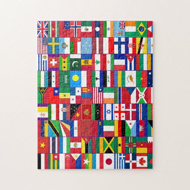 Quebra-cabeça Flags of the world Puzzle (Vertical)