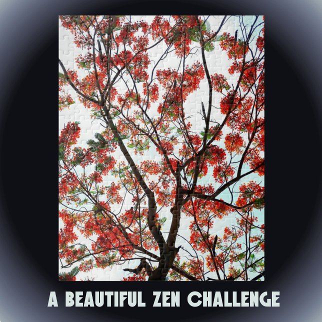 Quebra-cabeça Flamboyant Flame Tree Royal Poinciana Fotográfica (Criador carregado)