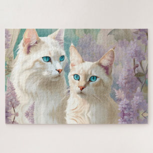 Quebra-cabeça Flame e Lilac Lynx Point Retrato Siamês