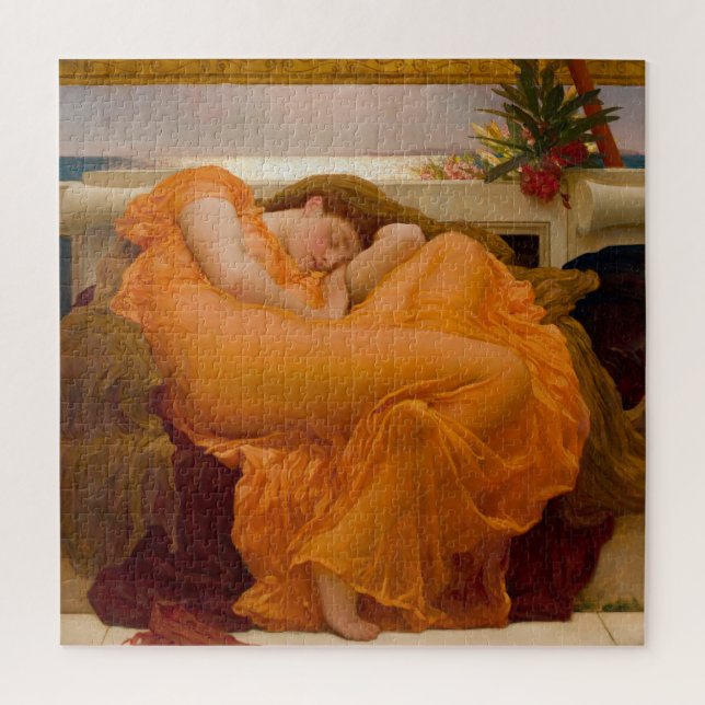 Quebra-cabeça Flaming June (por Frederic Leighton) (Vertical)