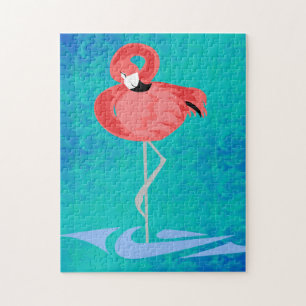 Quebra-cabeça Flamingo cor-de-rosa