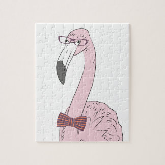 Quebra-cabeça Flamingo do hipster